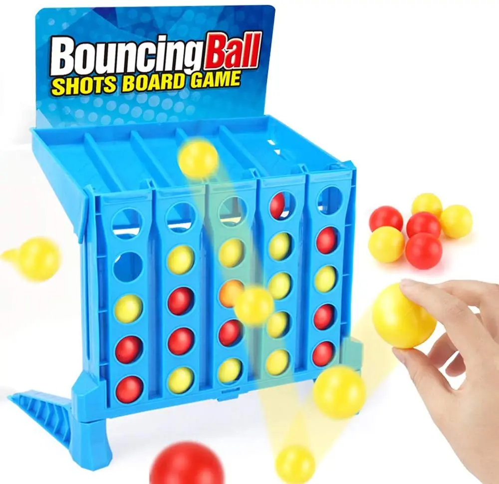 

Bounce Balls Shots Game Suitable for Kids Connect 4 Shots, Green, blue, orange