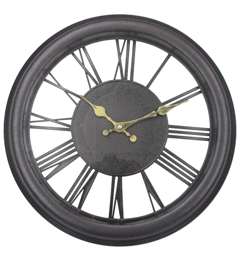

20 inches quartz retro design antique plastic wall clock for home decor