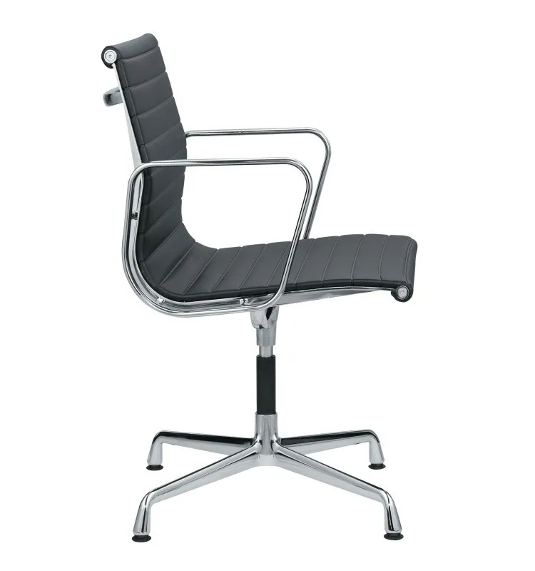 
Aluminium four legs EA 108 swivel conference chair without wheels 