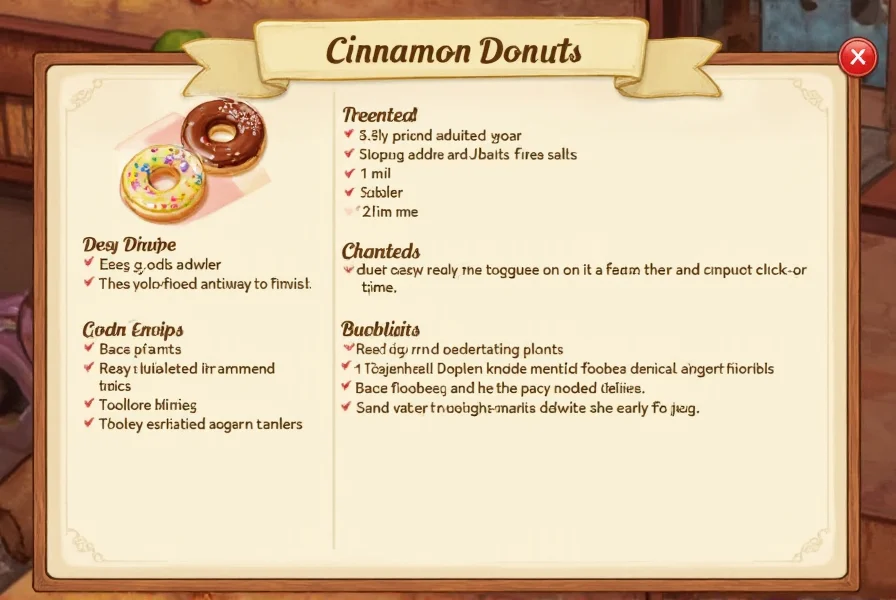cinnamon donut dreamlight valley