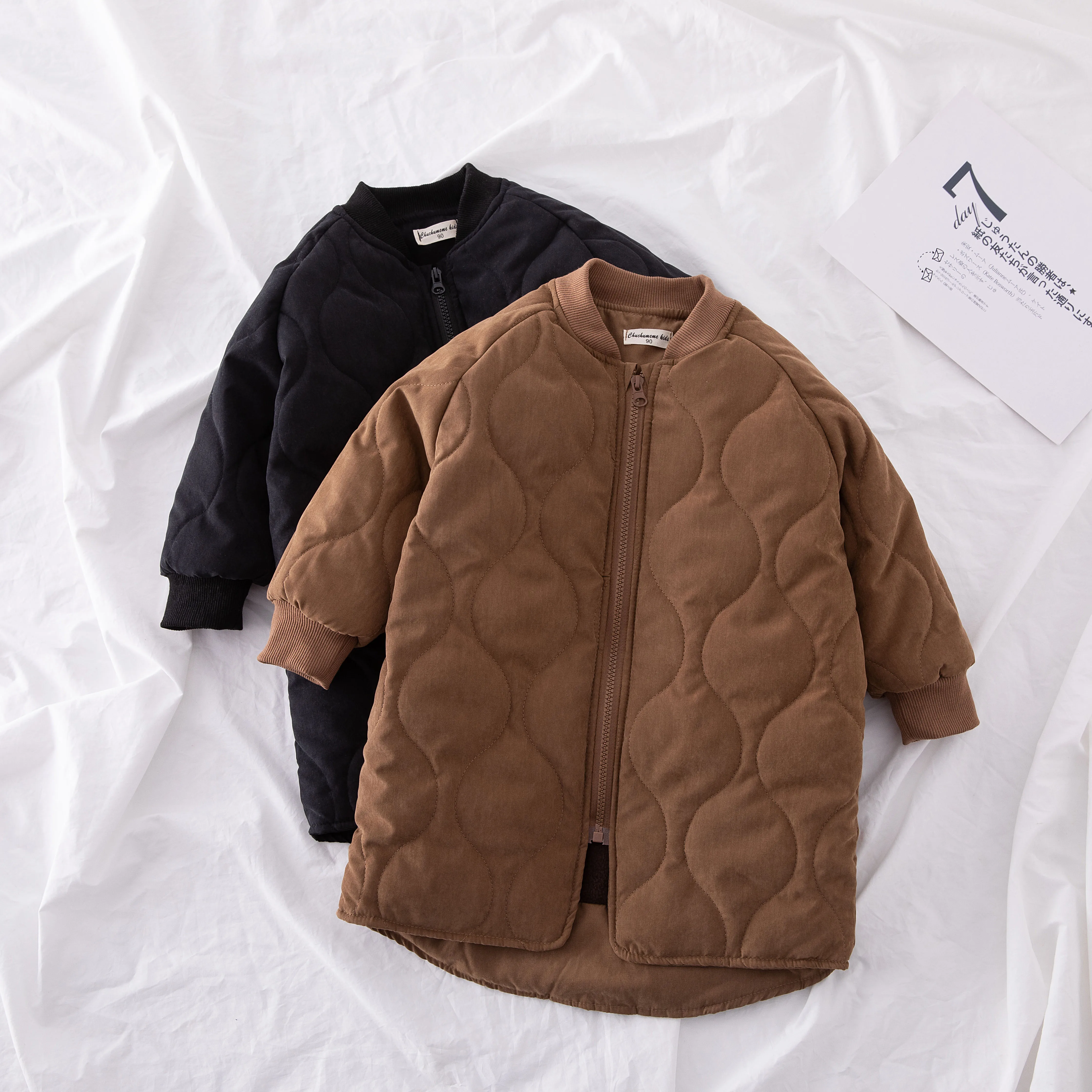 

2020 Winter Boy and girls Outwear babyJackets Kid Long Sleeve Windbreaker Baby Coat