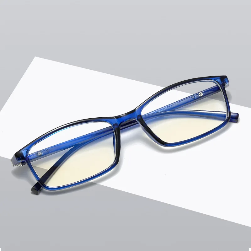 

2021 Trendy Custom Logo Classic Unisex Eyewear Small Square Frame Glasses Blue Light Blocking Retro Eyeglasses, Custom colors