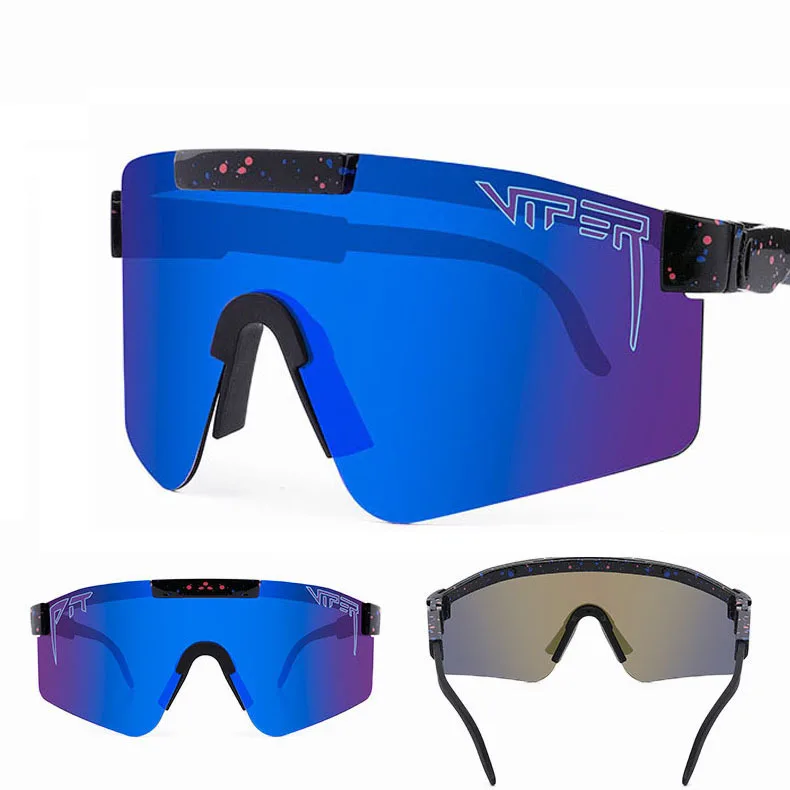 

Eyewear 2021 Pit TR90 Frame Viper Mirrored lens Outdoor Sports Sunglasses Cycling Glasses UV400 Custom Logo
