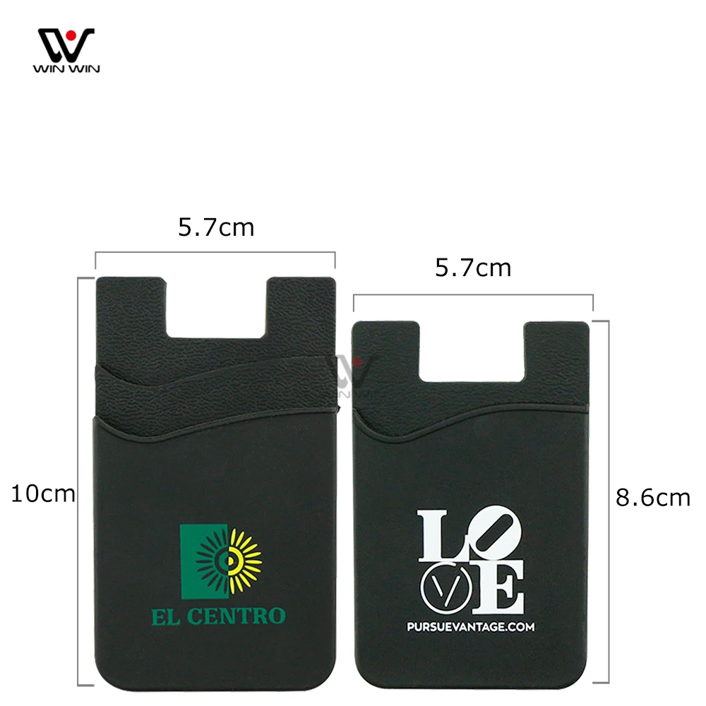

2021 Mobile Card Holder Stick on Wallet Lid Discreet ID Holder Card Holder, Customized color