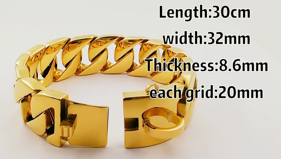 Popular Shiny Heavy Big Gold Cuban Link Customized Dogs Chain Stainless Steel Dog Collar Buy