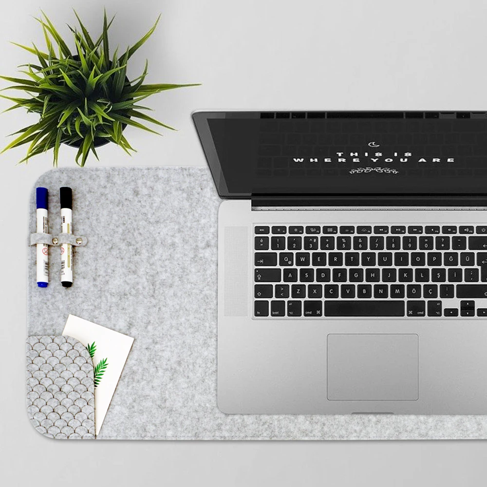 

New Style 2020 Desk Table Pad Custom Felt Mouse Pad Desk Mat