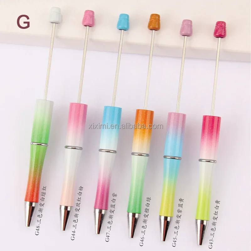 2026 New Creative Charms DIY Focal Silicone Beads Multi Function Pen Accessories Decoration Ballpoint Pens
