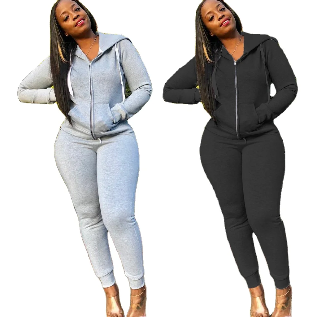 

Newest Design Zipper Hoodie Comfortable Long Sleeve Tracksuits For Women, Colourful