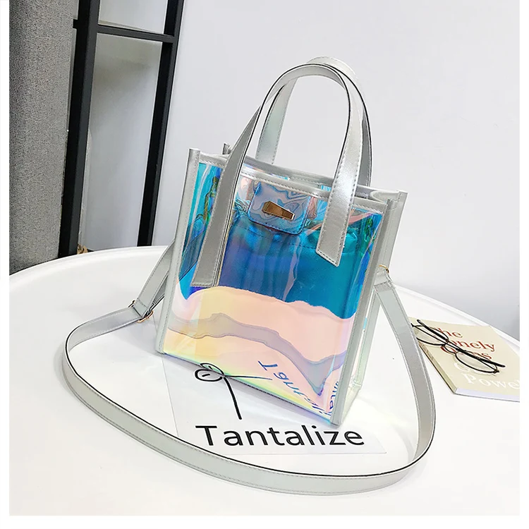 

Wholesale Women Pu Laser Two-piece Bag Crossbody Luxury Handbag Bag Messenger Shoulder Bag, As picture