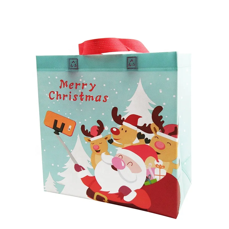 

gift bag christmas China Manufacture Nonwoven Custom Laminated Bag, Cmyk