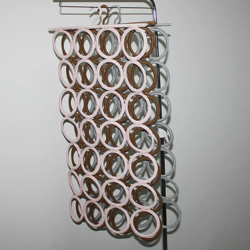 

Fashion round ring cloth tie rack 12 holes 28 holes silk scarf holder hangers display wholesale, At clients'requirement