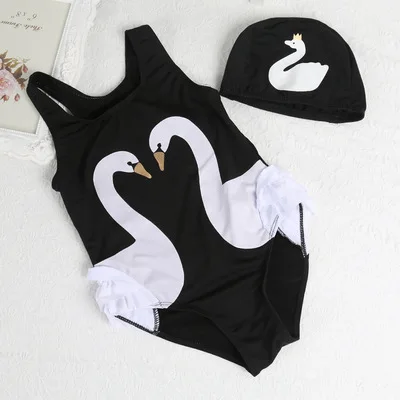 

New Europe and America 2021 printed letters sling cute girls bikini swimsuit beach swimwear one-piece female customization