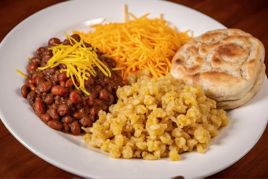 Smiling family enjoying chili together