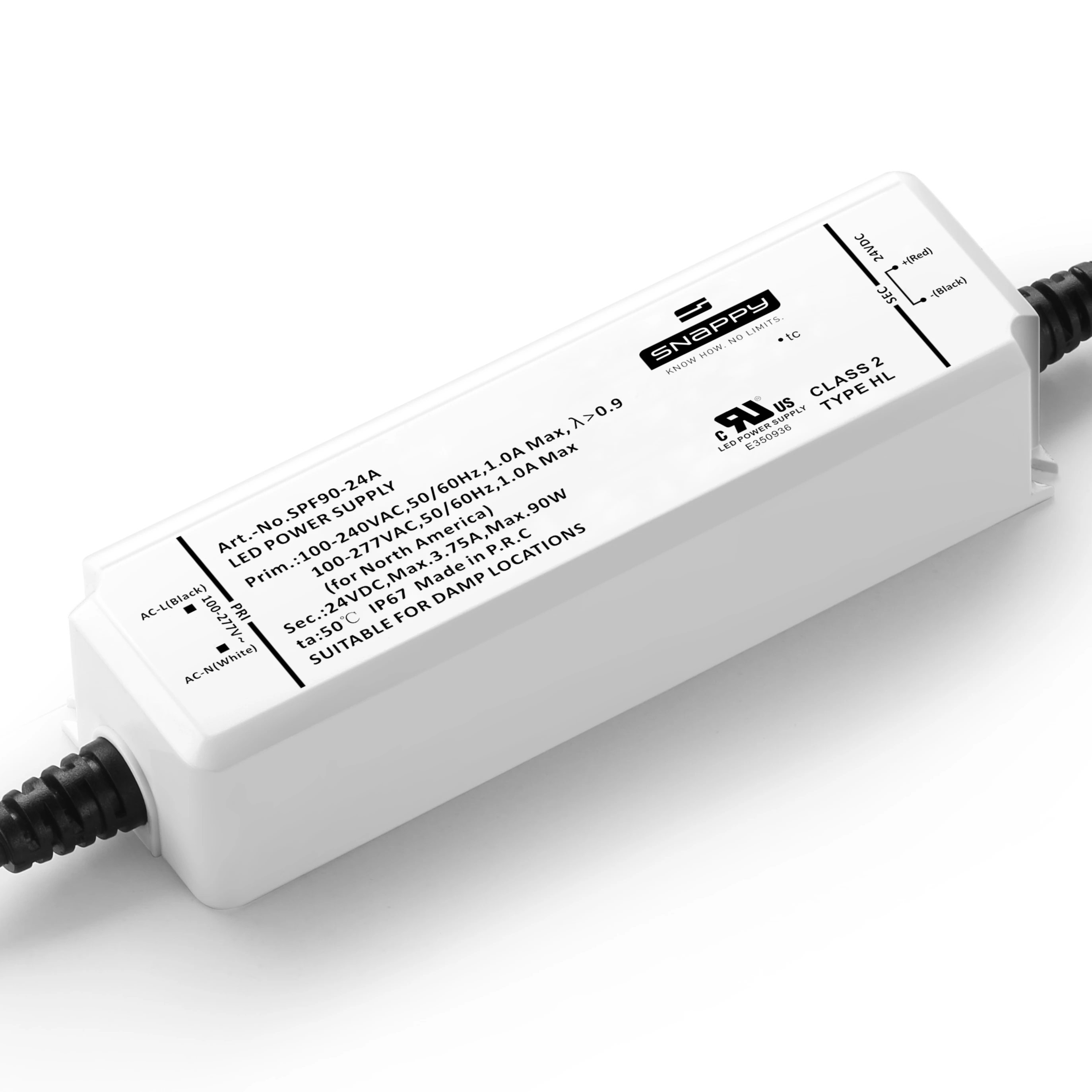 SPF90-12A  waterproof 90W SNAPPY led driver