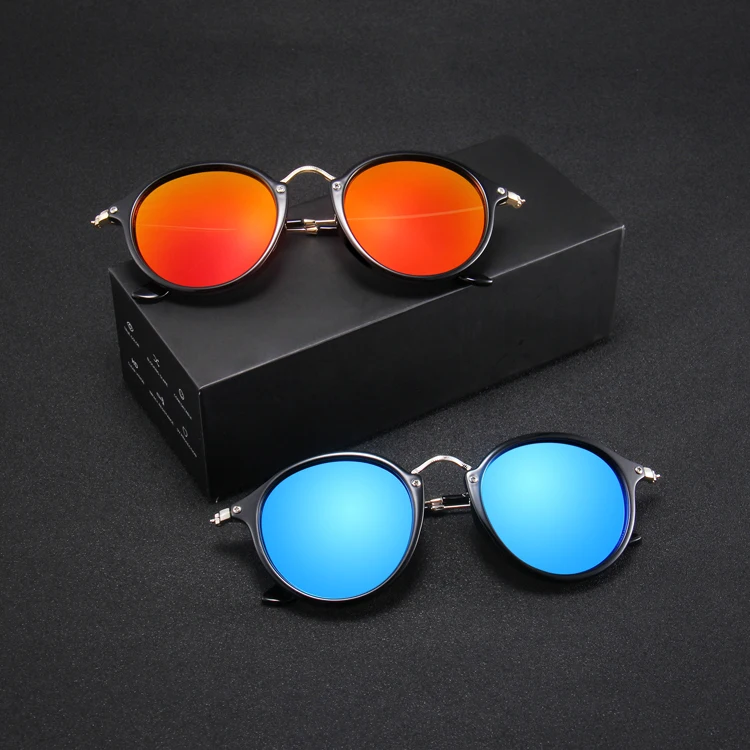 

Hot sale vintage OEM sun glasses high quality plastic frames stainless steel hinge sunglasses, Custom colors