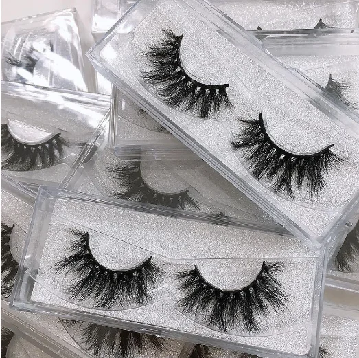 

Best quality 100% real luxury 25mm full strips lashes mink eyelashes vendor 3d mink eyelashes with packaging box, Black