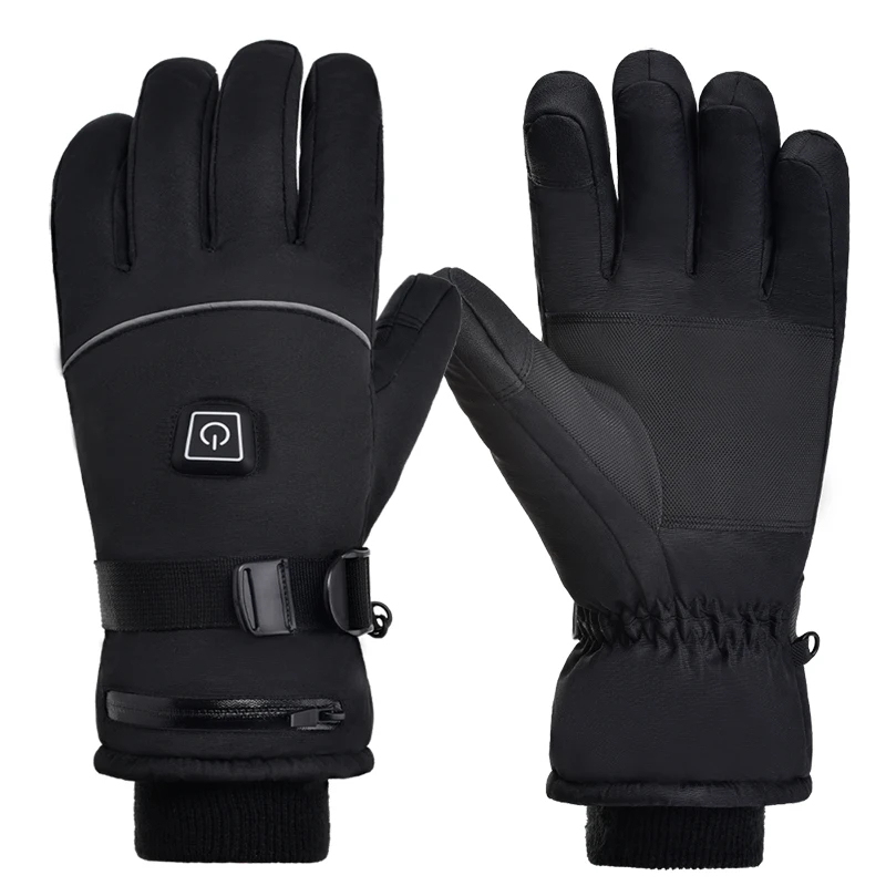 

HBG 1824 Winter Charging electric Heating Gloves usb Waterproof snowboard gloves Heated Gloves for man Ski