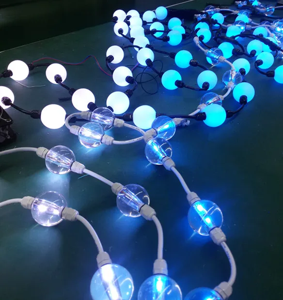 Led 360 Degree Color Changing Video Light Smd 5050 Dmx Rgb Pixel 3d String Ball Lights Indoor