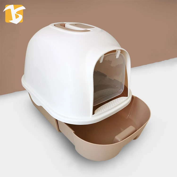 

Wholesale Cheap China Manufactured Cat Litter Box Tray Pet Toilet, Customized color