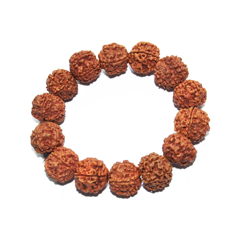 

2020 European and American fashion Tibetan Buddha Bodhi Seed 14beads Rosary Mala Rudraksha Bracelet, As show