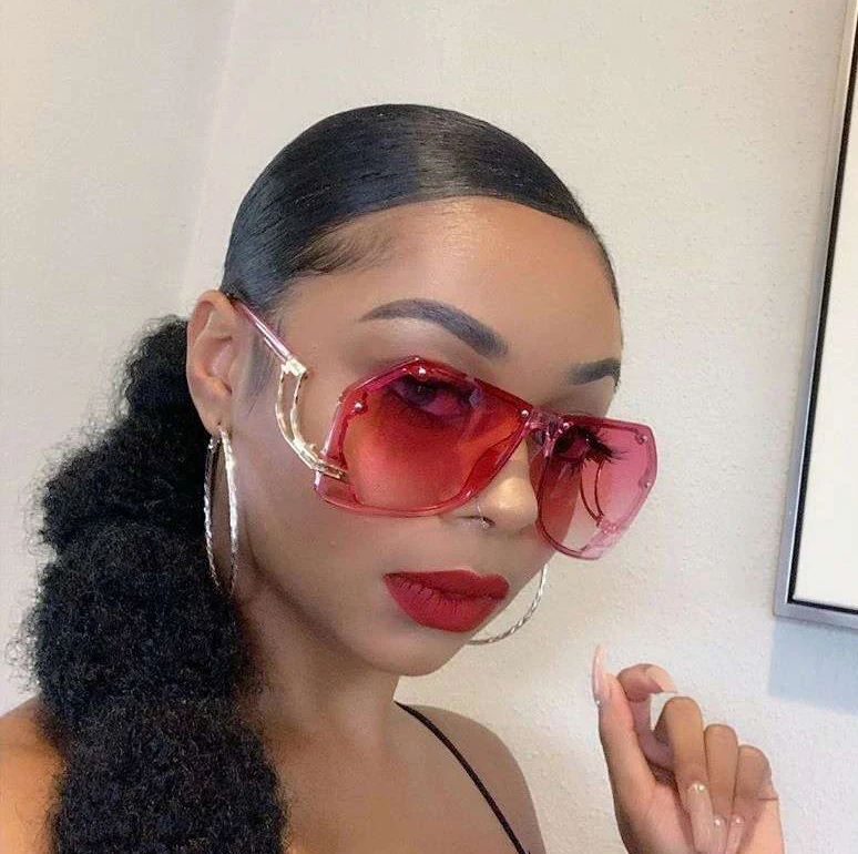 

New Style Oversized Shades Women Glasses Sunglasses 2021