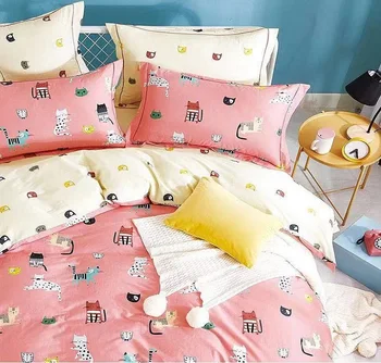 Luxury 100 Cotton Twin Queen Size Printing Duvet Covers Bedsheets
