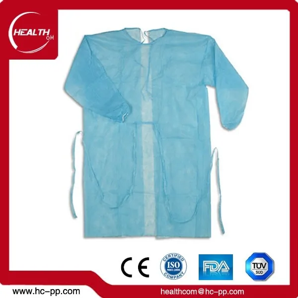 
2020 disposable isolation/lab/patient gown/coat pp/pp+pe/sms 