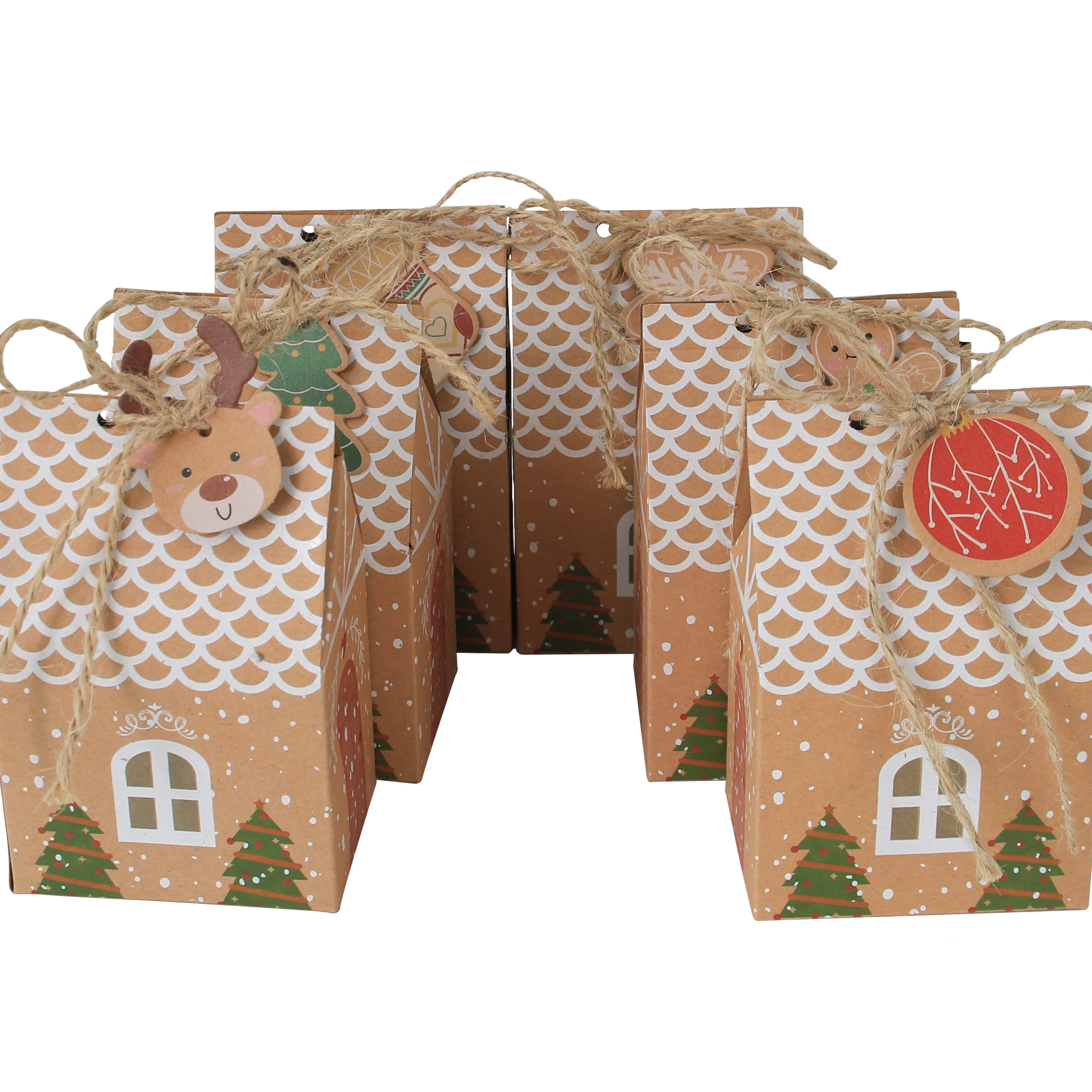 

New Arrival Kraft Paper Gift Box Christmas Party Packaging Box Christmas Paper Box