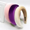 NANA free sample wholesale women hair accessories,Sponge wide-brimmed simple temperament velvet headband