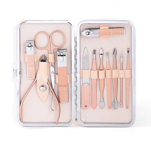 

professional stainless steel 12pcs nail supplies accessories and tools clippers care manicure pedicure set