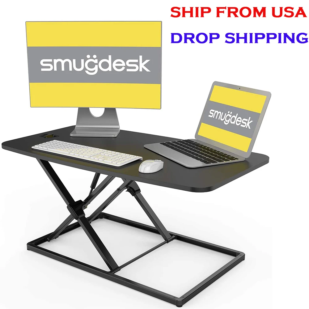 

36 inch Standing Desk Sit Stand Up Desk Height Adjustable Table Converter Ergonomic Tabletop Workstation Desk