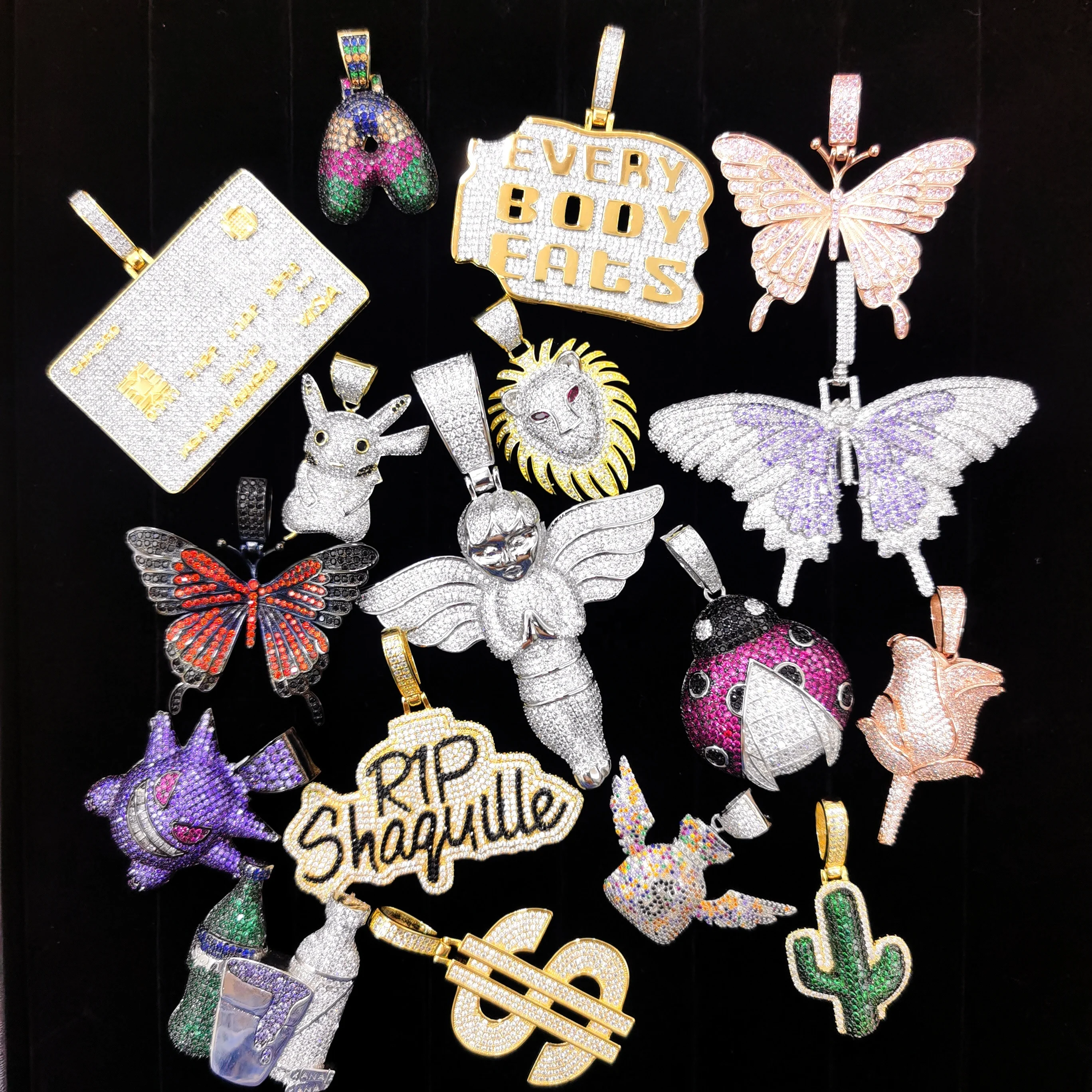 
2020 New Arrival HipHop Jewelry Full CZ Best Quality Iced Out Wholesale Pendant Design Charm Pendants 