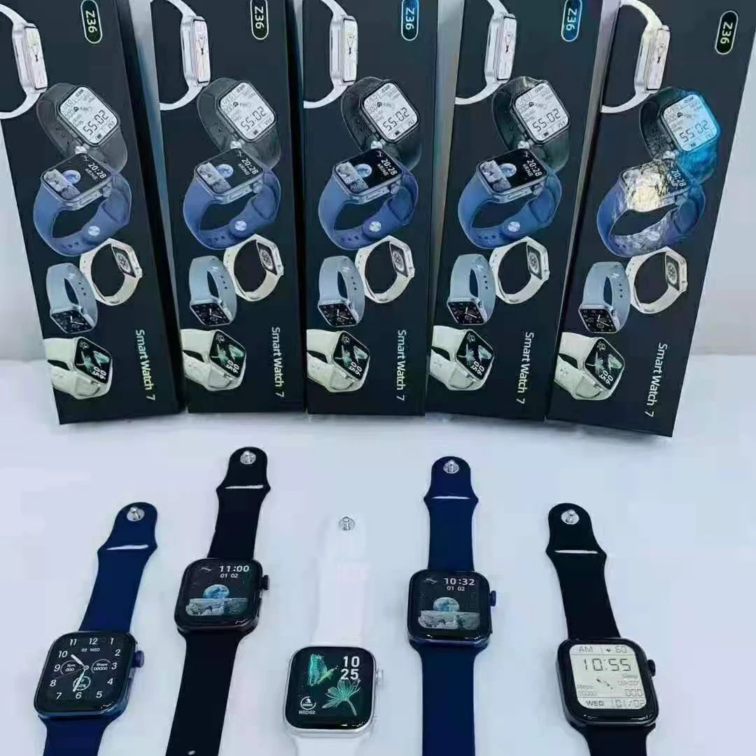 

Continuous Heart Rate Detection Smart Watch Z36 Android IOS Bluetooth Call Dual Butoon Smartwatch Z36 Series 7