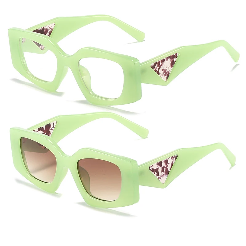 

0371 Retro Ladies Shades sun glasses Jelly Square Vintage sunglasses anti blue glasses women fashion eyeglasses