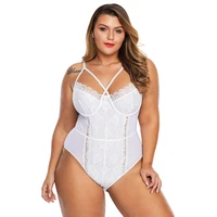 

Wholesale Big Breast Cross Straps Women Teddies Bodysuit Lingerie Fat Girl Sexy Plus Size Lingerie