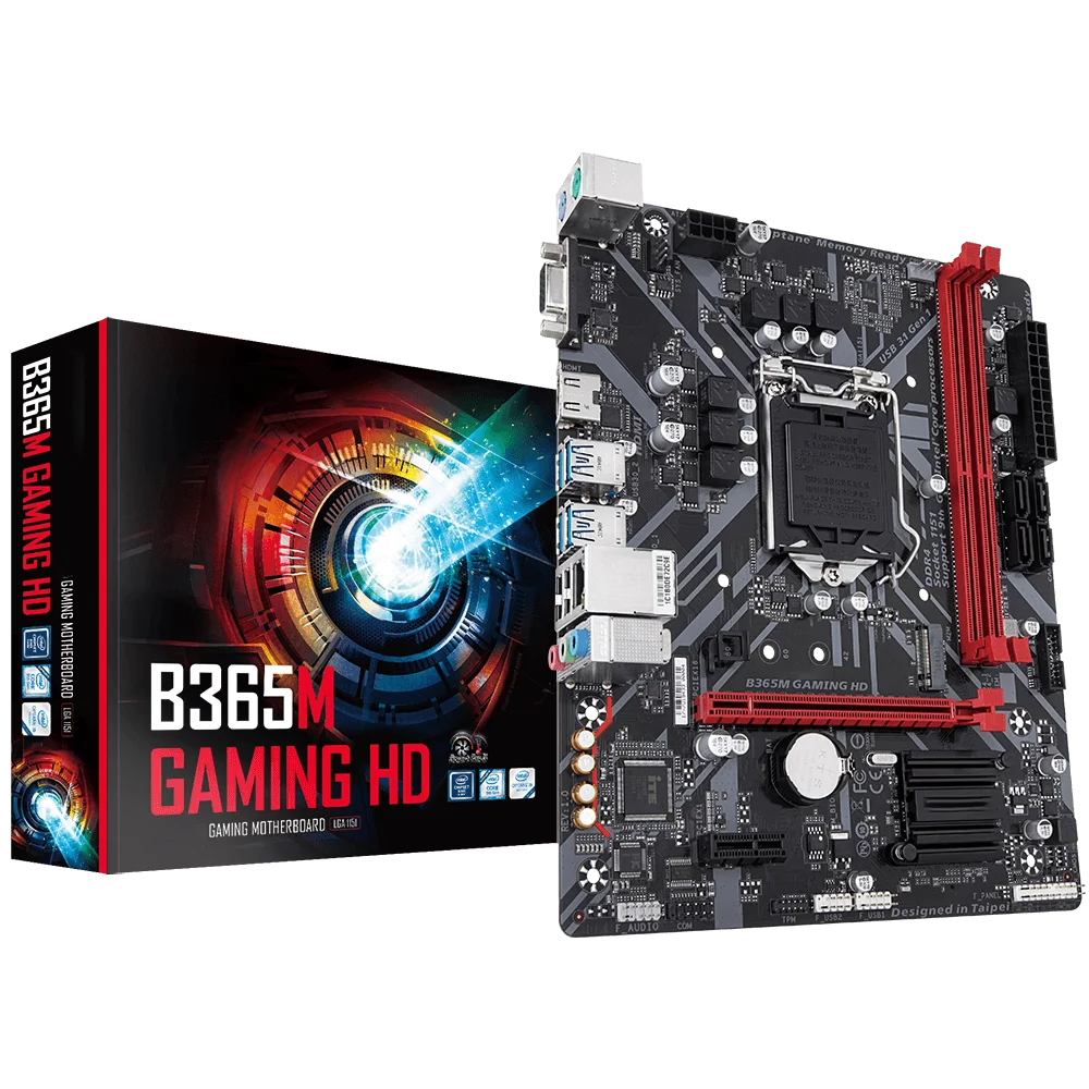 

HD Graphics B365 Gaming motherboard B365M GAMING HD i3 i5 i7 SATA2.0 DDR4 2666/2400/2133 MHz