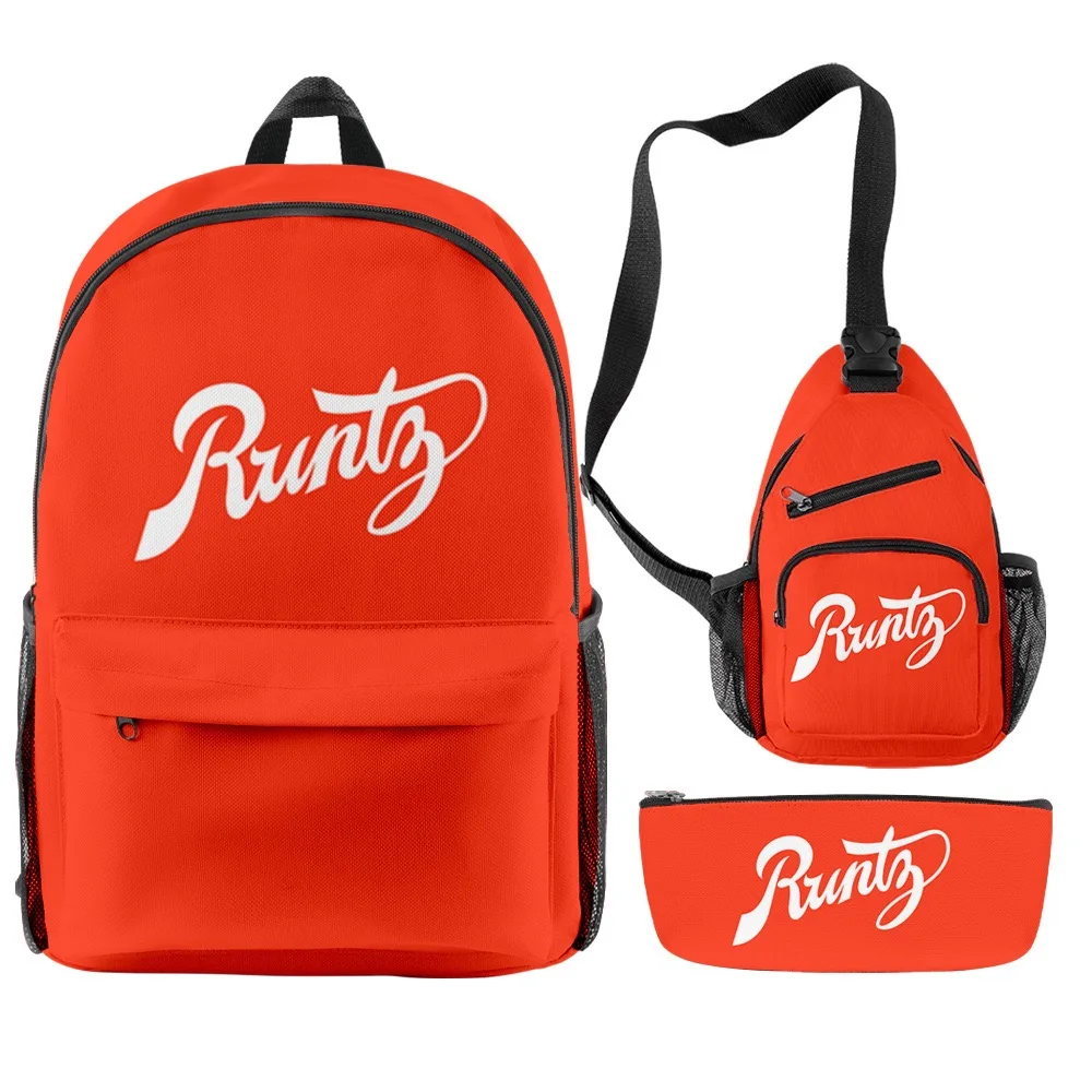 

Factory Directly Cheap Runty 3pcs Set Backpack Waterproof 3D Printing Backwoods Runtz Backpack Set For Boys Girls