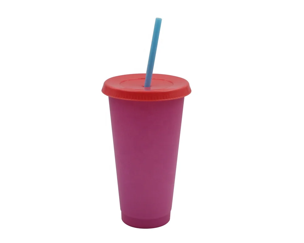 
Hot Reusable color changing cup tumbler Drink cup wholesale 