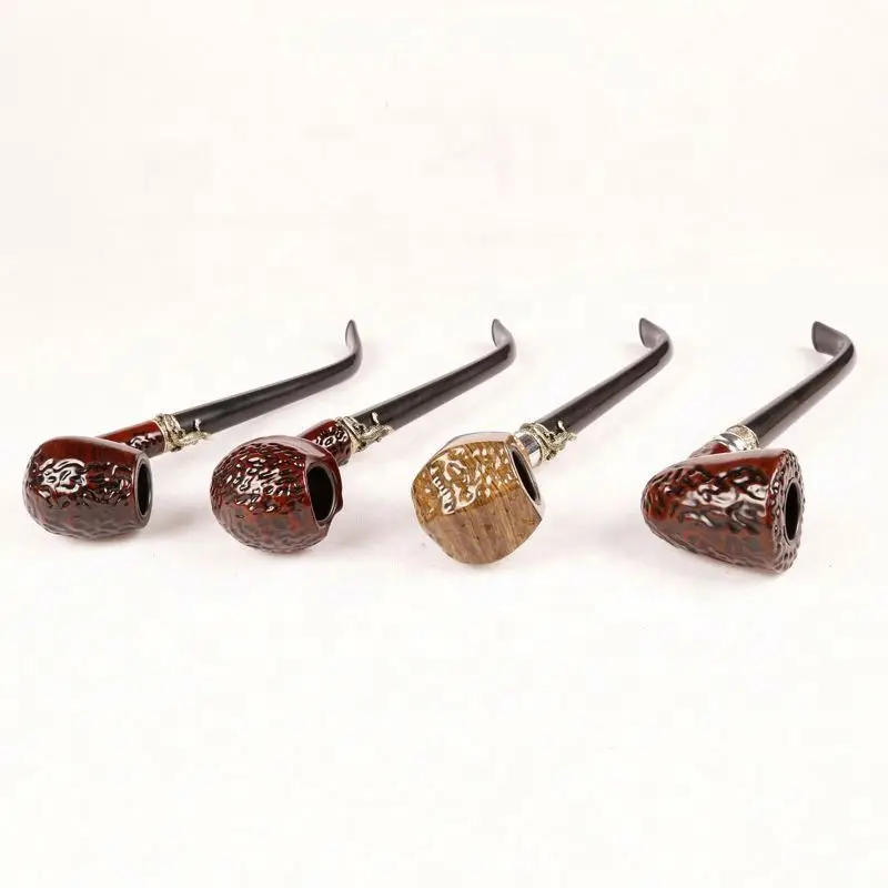 

Hot Sale Arrival Length  Wood Color Smoking Pipe 6 Set, Picture