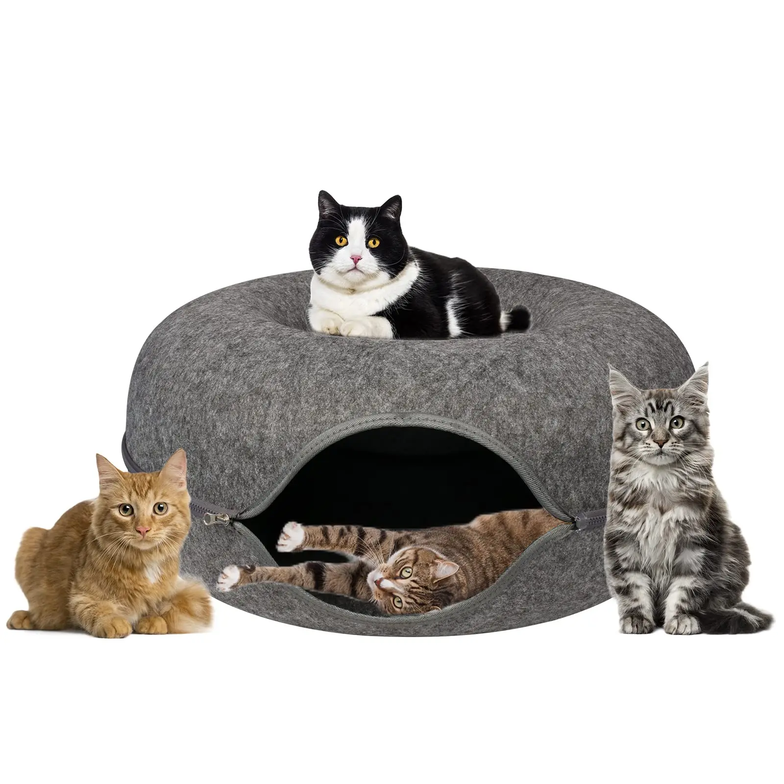 

Four Seasons Available Cat Nest Cat Tunnel Bed with Peek Hole Cat Play Tunnel