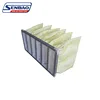 High Efficient F8 Pocket Yellow Air Filter Bag large air flow With Aluminium Alloy