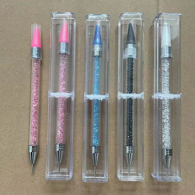 

Dual-ended Pickup Wax Tip Picker Pencil DIY Point Drill Tools Rhinestone Picker Nail Dotting Tool Pen
