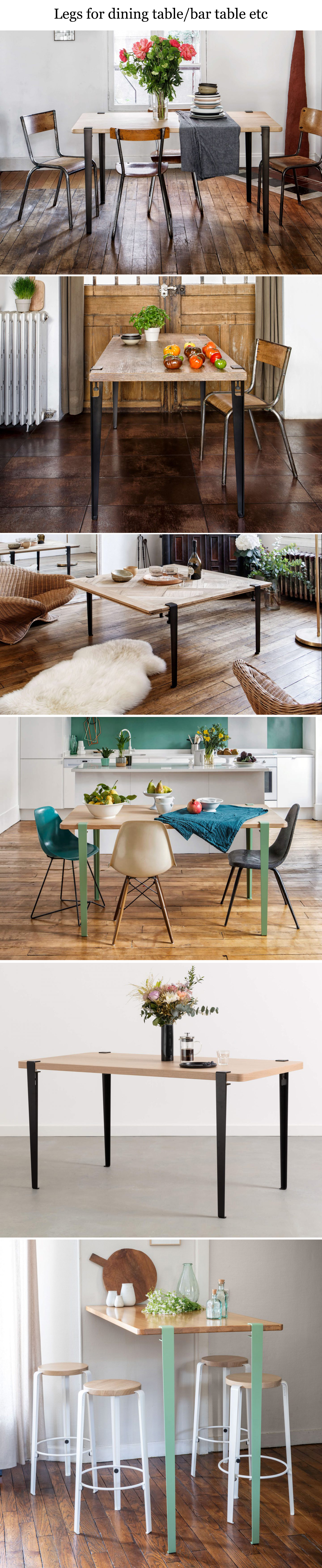 Clamp Table Leg F Function Color Fit Design Modern Restaurant Steel