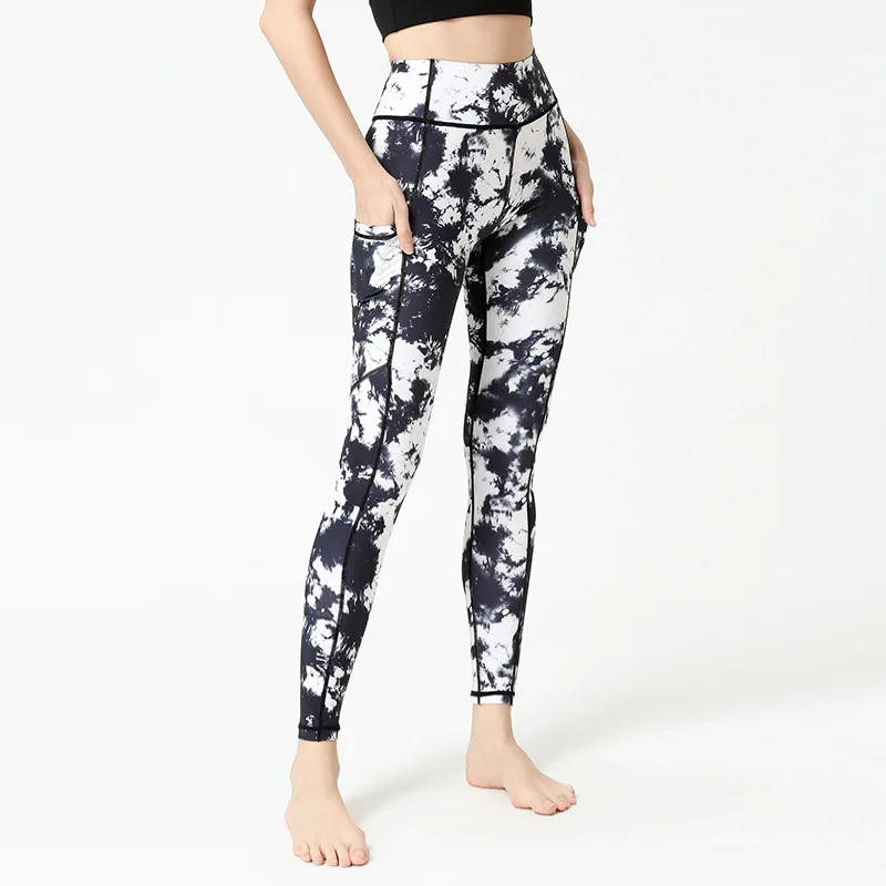 

Sports Pants with Pocket Printed Apparel Sportswear Fitness Clothing 2020 Custom Logo Yoga Leggings