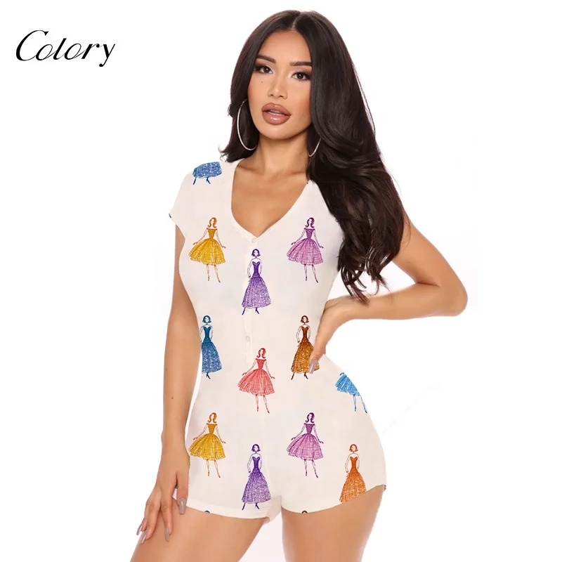 

Colory New Style Pajamas Women Summer Silk Thin Short-sleeved Shorts Set Ladies Pajamas Set, Customized color