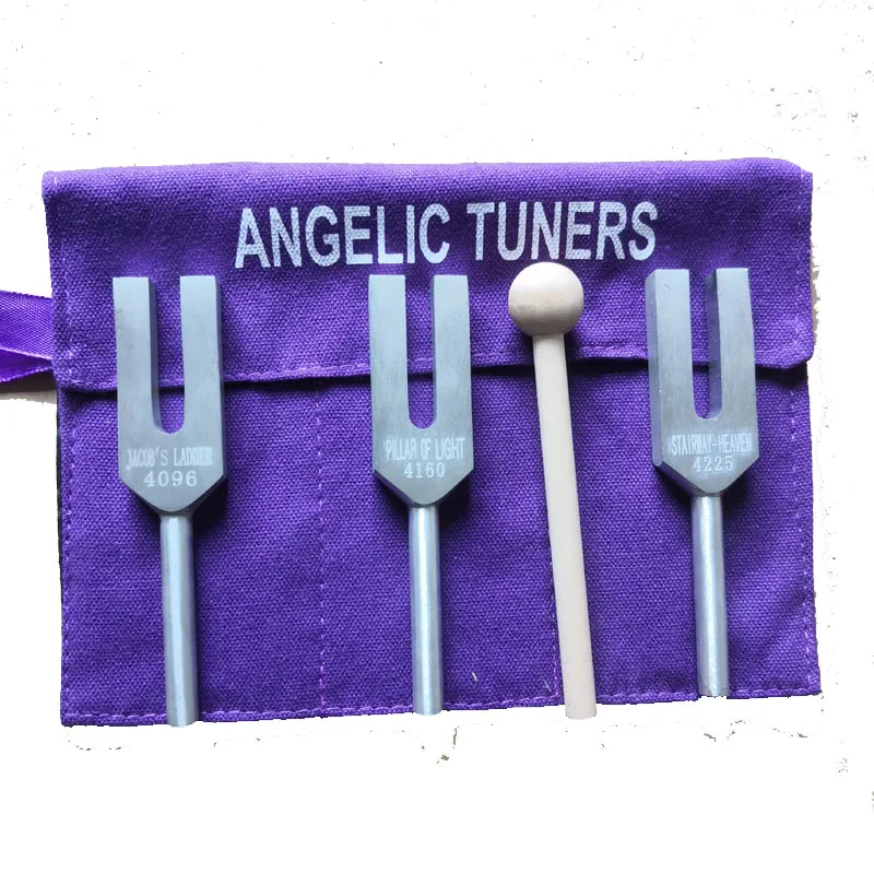 

4096 HZ angelic tuner crystal quartz chakra healing tuning fork sets Sound Healing Therapy vibration therapy music healing tools