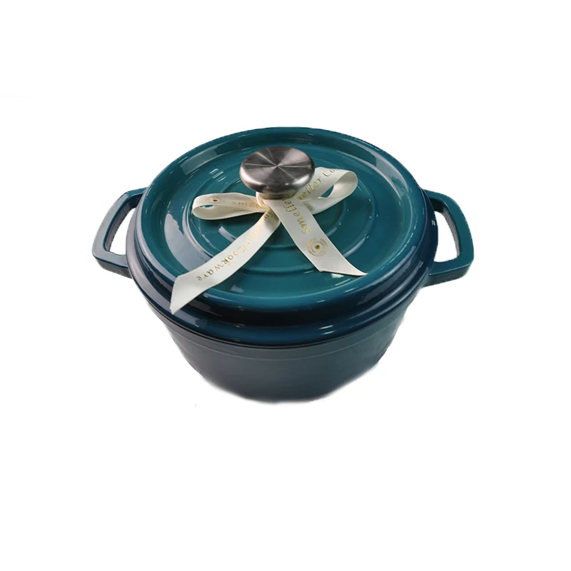 

In Stock Hot Sale White Oval Enamel Dutch Oven For Kitchen Cookware