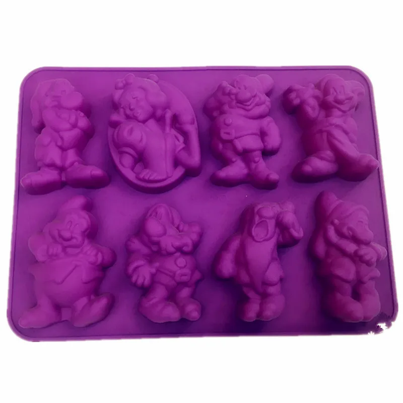 

T 334 Cake Silicone mold for princess with Seven Dwarfs