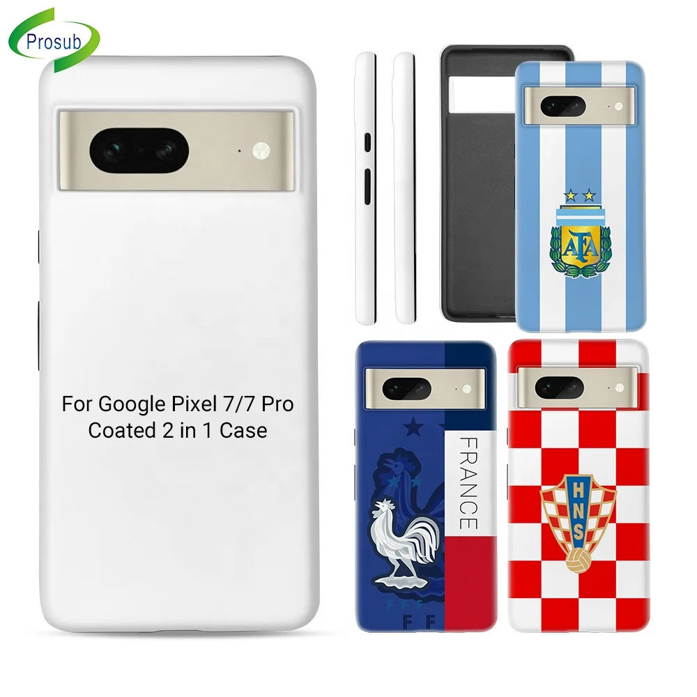 

Prosub 3D Sublimation 2 in 1 Blank Phone Case PC TPU Protective Sublimation Coated Case For Google Pixel 7 Pro Cell Mobile Cover