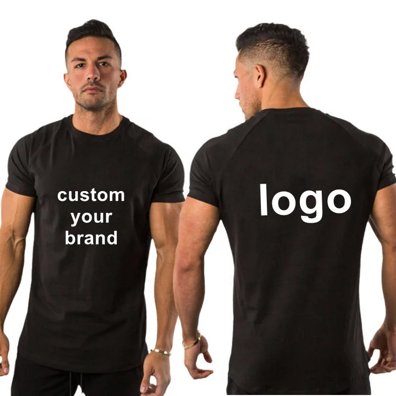 Unisex Muscle Fit Gym T-Shirt Woven Solid Pattern T-Shirts for Men